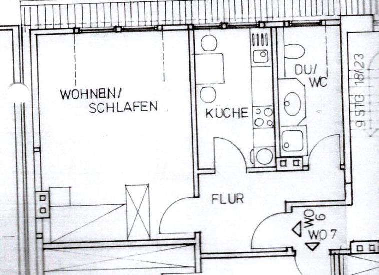 Dachgeschoßwohnung Mühlhausen (Thüringen) - 1 Zimmer, 40 m&sup2;, 235&euro; | Angebot:26128773