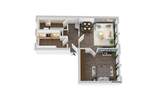 Etagenwohnung Zwickau Eckersbach - 2 Zimmer, 47 m&sup2;, 249&euro; | Angebot:26834768