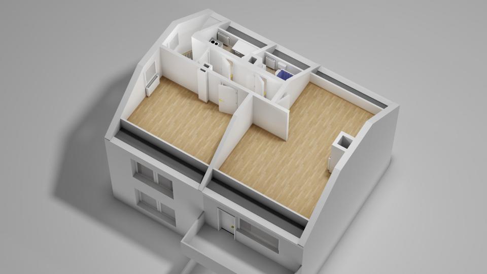 Dachgeschoßwohnung Niestetal - 2 Zimmer, 39 m&sup2;, 400&euro; | Angebot:26413102
