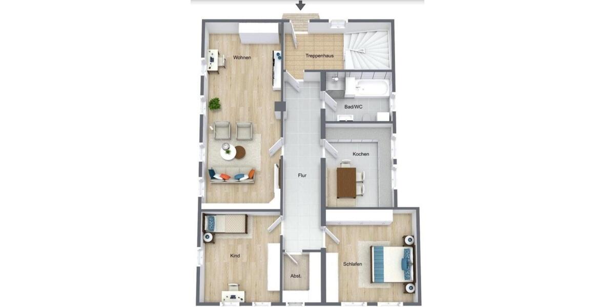 Erdgeschoßwohnung Wildberg - 3 Zimmer, 94 m&sup2;, 899&euro; | Angebot:26213054