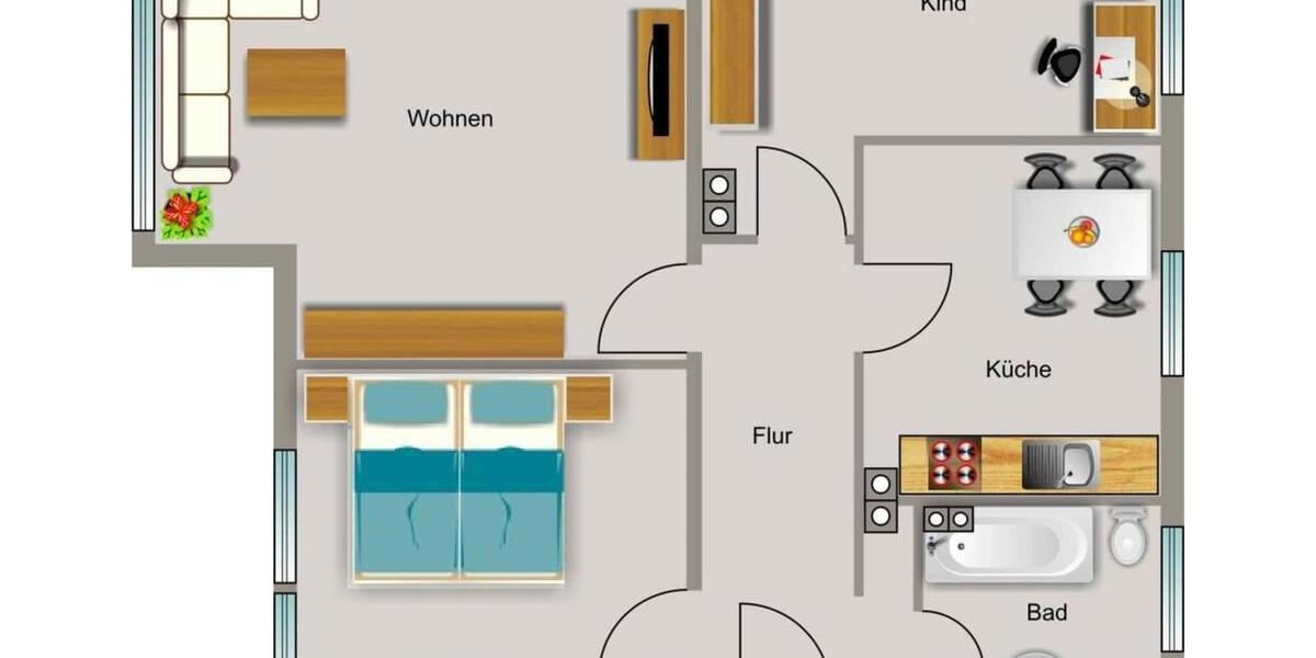 Erdgeschoßwohnung Ahlen Dolberg - 3.5 Zimmer, 84 m&sup2;, 782&euro; | Angebot:25050805