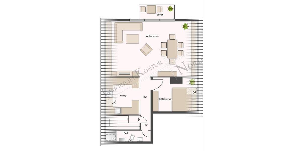 Etagenwohnung Großensee - 1 Zimmer, 47 m&sup2;, 540&euro; | Angebot:26927390