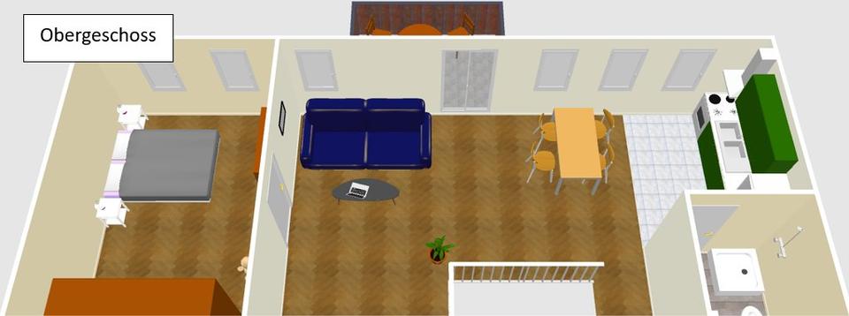 Maisonettenwohnung Bad Frankenhausen/Kyffhäuser Kyffhäuser - 5 Zimmer, 90 m&sup2;, 620&euro; | Angebot:26634655