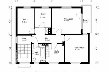 Wohnung Uelzen - 5 Zimmer, 90 m&sup2;, 1.350&euro; | Angebot:26125999
