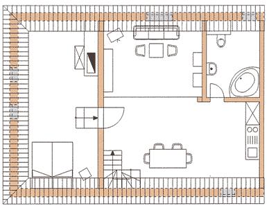 Dachgeschoßwohnung Muldenhammer - 2 Zimmer, 50 m&sup2;, 275&euro; | Angebot:22938332