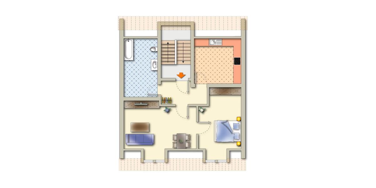 Etagenwohnung Finsterwalde - 2 Zimmer, 61 m&sup2;, 319&euro; | Angebot:24867624