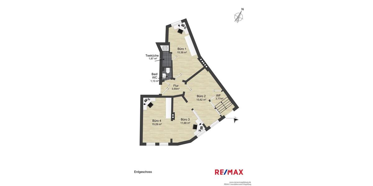 Gewerbeobjekt Magdeburg Brückfeld - 556&euro; | Angebot:26481287