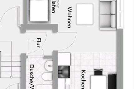 Wohnung Buseck - 1 Zimmer, 25 m&sup2;, 550&euro; | Angebot:26642620