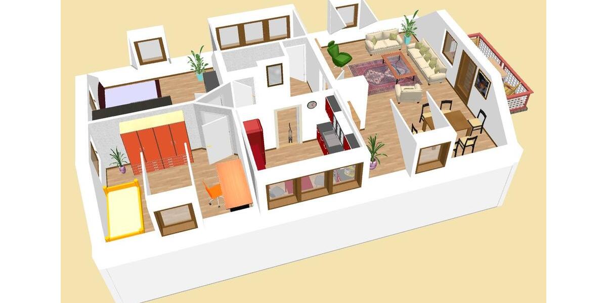 Dachgeschoßwohnung Muldestausee - 3 Zimmer, 90 m&sup2;, 630&euro; | Angebot:26552436