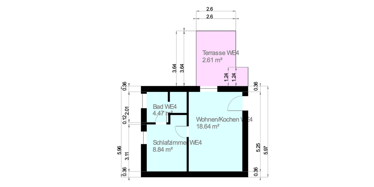 Erdgeschoßwohnung Oberndorf am Lech - 2 Zimmer, 35 m&sup2;, 690&euro; | Angebot:24745752