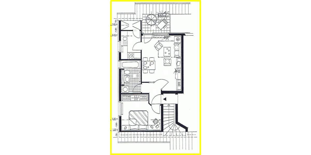 Etagenwohnung Frankenberg Mühlbach - 2 Zimmer, 41 m&sup2;, 290&euro; | Angebot:25689462