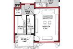 Etagenwohnung Remscheid Lüttringhausen - 1 Zimmer, 41 m&sup2;, 349&euro; | Angebot:26548258