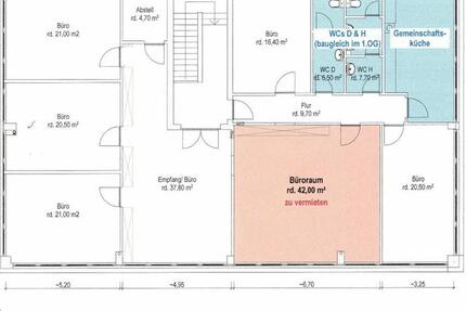 Büroraum in Effizienzhaus, 42 m² zzgl. Küche & WC, Groß Borstel zimmer