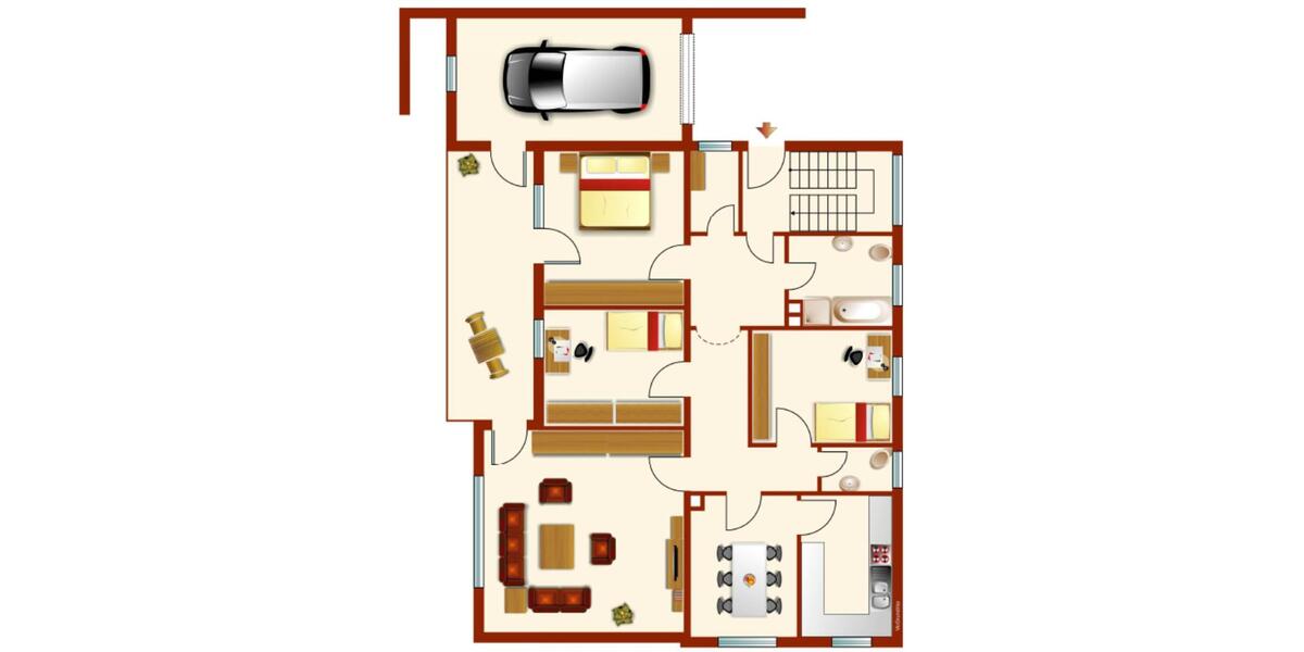 Helle 4-Zimmer Wohnung in NeustadtWN mit BalkonGarten 4 zimmer