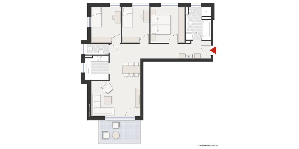 Etagenwohnung Rottweil - 4 Zimmer, 90 m&sup2;, 646&euro; | Angebot:26585899