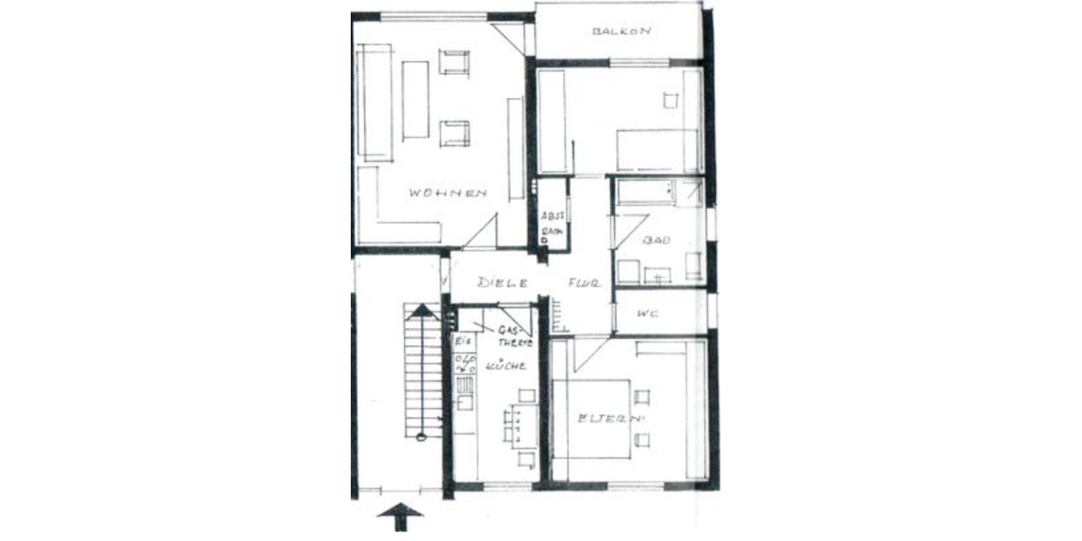 Etagenwohnung Wiehl - 3 Zimmer, 86 m&sup2;, 650&euro; | Angebot:25164961