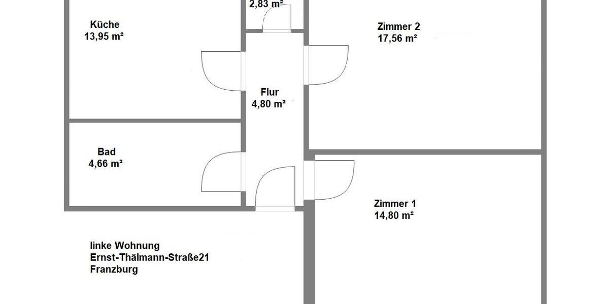 Erdgeschoßwohnung Franzburg - 2 Zimmer, 59 m&sup2;, 381&euro; | Angebot:23874365