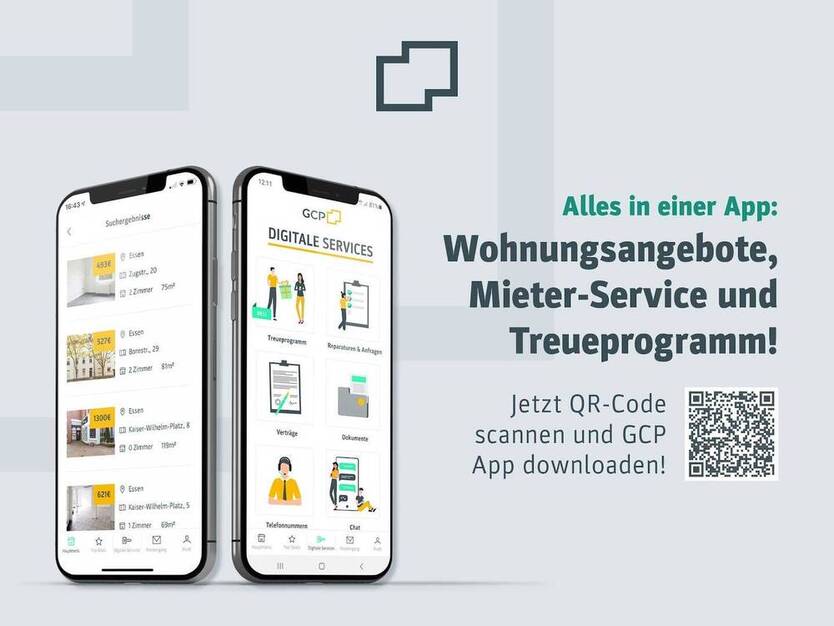 Helle 3-Zimmer-Wohnung mit Balkon