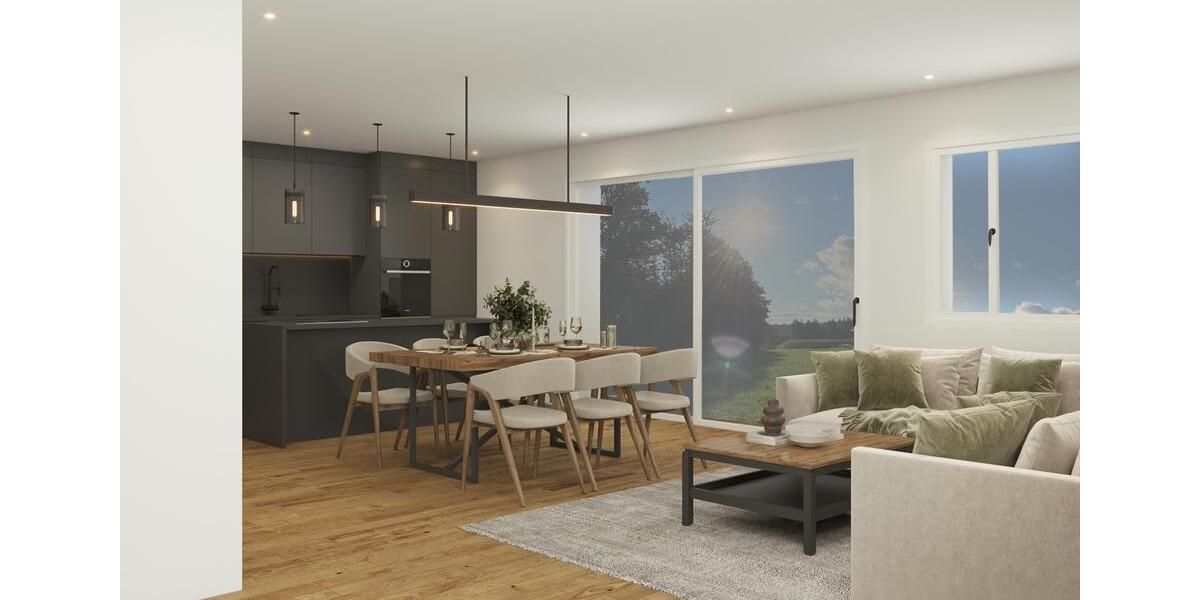 Neubau Doppelhaushälfte ca. 143m2, EH40 mit Garten in Tiefenbach 4 zimmer