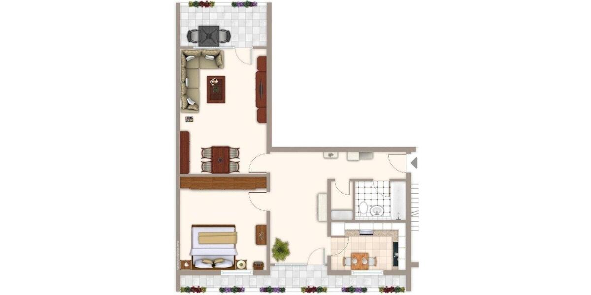 Etagenwohnung Mönchengladbach Süd - 2 Zimmer, 70 m&sup2;, 386&euro; | Angebot:25268181