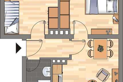 Wohnung zum Mieten in Wilhelmshaven 359 € 48.53 m²