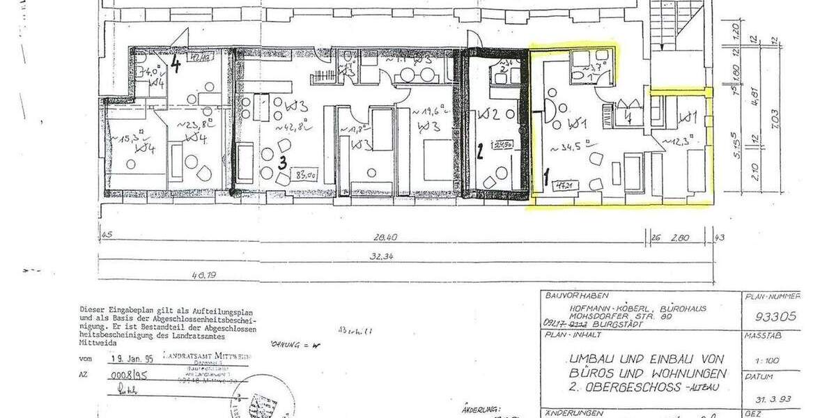 Etagenwohnung Burgstädt Burkersdorf - 2 Zimmer, 47 m&sup2;, 285&euro; | Angebot:25772245