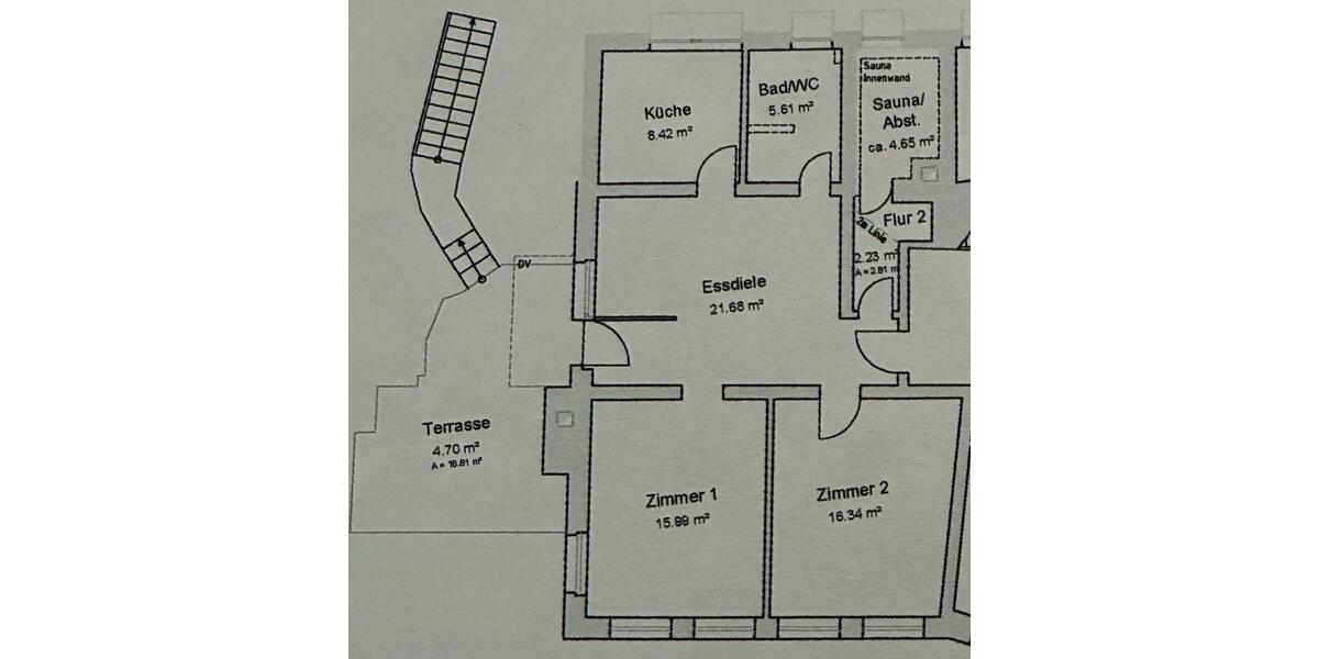 Etagenwohnung Pforzheim - 3 Zimmer, 79 m&sup2;, 1.150&euro; | Angebot:26480171