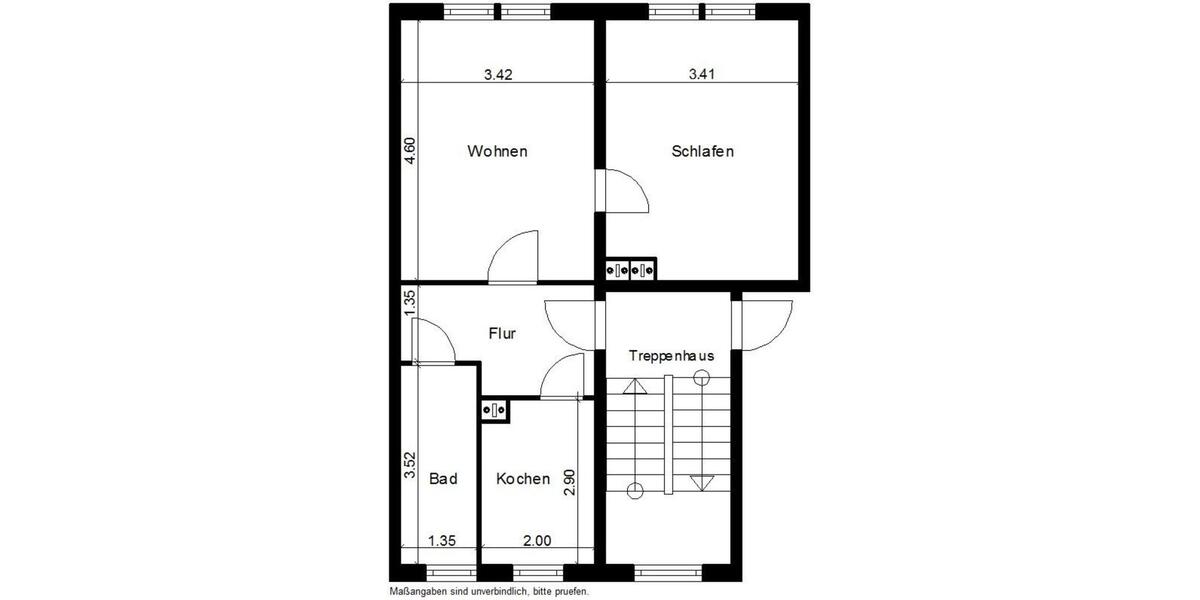 2 Zimmer Wohnung in der Nähe von Hochschule zu vermieten 2 zimmer