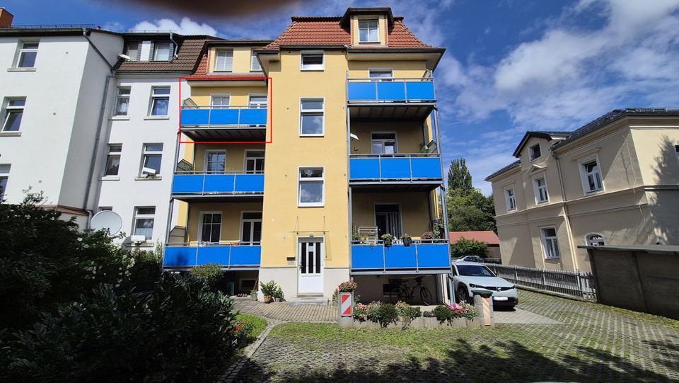 Sanierte helle 2-Raum-Wohnung Nähe Husarenhof mit groß. Südbalkon