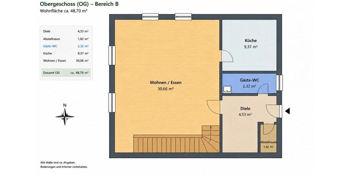 Maisonettenwohnung Nohfelden - 5 Zimmer, 87 m&sup2;, 900&euro; | Angebot:26647935