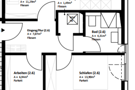 Wohnung zum Mieten in Neckarsulm-Obereisesheim 772,86 € 56.62 m² 3 zimmer