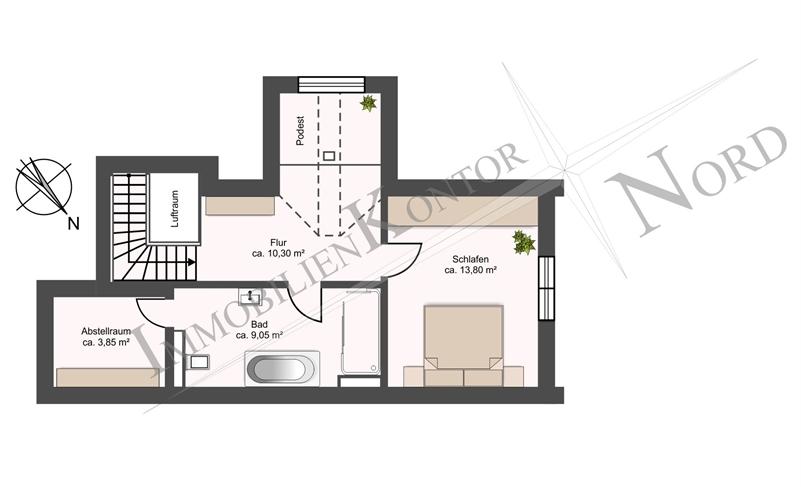 Maisonettenwohnung Lütjensee - 4 Zimmer, 126 m&sup2;, 2.015&euro; | Angebot:23149657