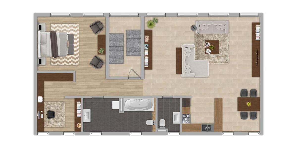 Etagenwohnung Ludwigshafen am Rhein - 3 Zimmer, 103 m&sup2;, 980&euro; | Angebot:23527776