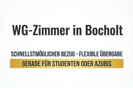 WG-Zimmer in Bocholt – ideal für Studentin oder Azubi 1 zimmer