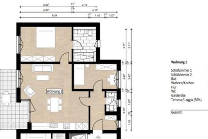 Wohnung Herford, Uhlenbachviertel, 3-Zimmer, Neubau zimmer