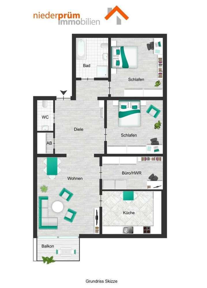 Wohnung zum Mieten in Hallschlag 720 € 112 m²