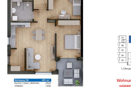 Wohnung Pilsting - 3 Zimmer, 75 m&sup2;, 940&euro; | Angebot:26051570