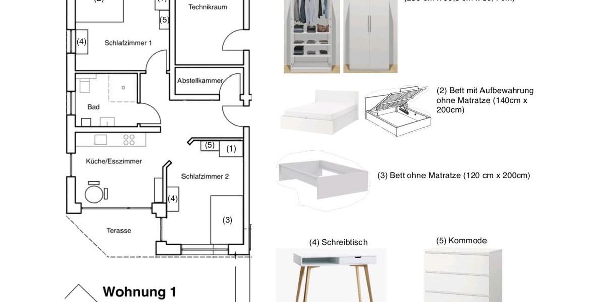 Etagenwohnung Gerbrunn - 2 Zimmer, 65 m&sup2;, 480&euro; | Angebot:24750832