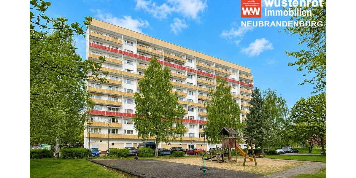 Etagenwohnung Neubrandenburg - 2 Zimmer, 53 m&sup2;, 420&euro; | Angebot:25356332