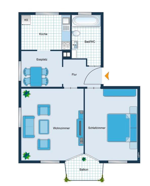 2,5-Zimmer-Wohnung in zentraler Lage von Göppingen!