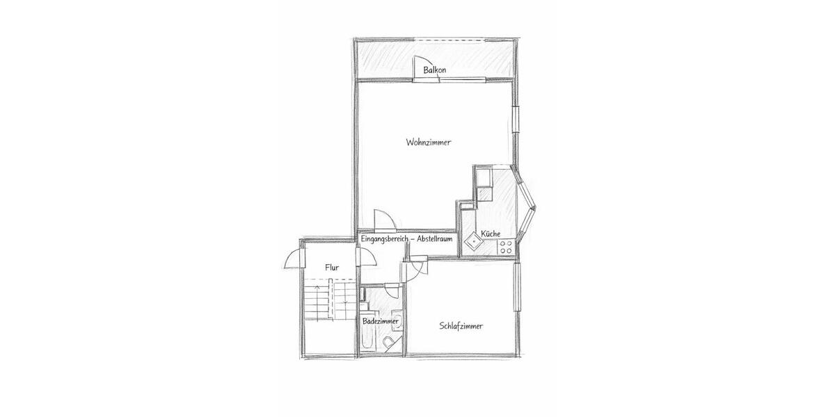 Dachgeschoßwohnung Radeberg - 2 Zimmer, 65 m&sup2;, 715&euro; | Angebot:26484766