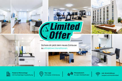 Wohnung Ingolstadt Konradviertel - 1 Zimmer, 32 m&sup2;, 650&euro; | Angebot:26966635