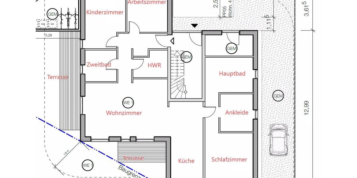 Erdgeschoßwohnung Oldenburg Bürgeresch - 4 Zimmer, 155 m&sup2;, 1.850&euro; | Angebot:26594425
