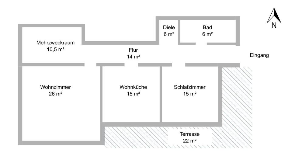 Terrassenwohnung Zwiesel - 3 Zimmer, 88 m&sup2;, 600&euro; | Angebot:24378256