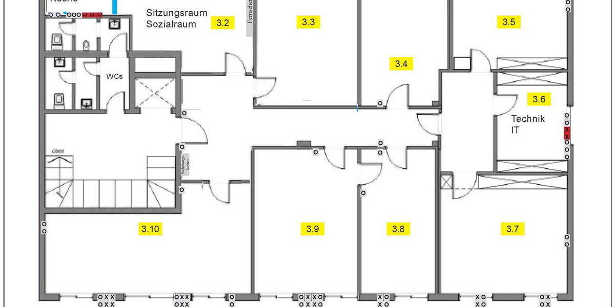 Repräsentativ: Innenstadtbüro 30 m² Königsplatz (Bürogemeinschaft) zimmer