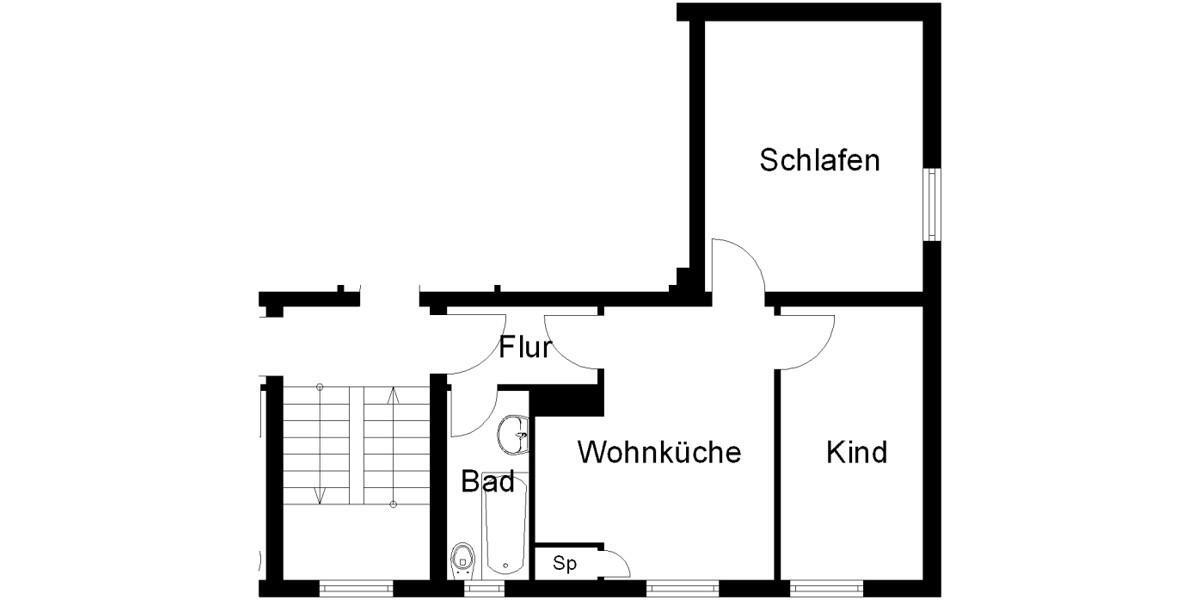 Erdgeschoßwohnung Göttingen Grone - 2 Zimmer, 45 m&sup2;, 515&euro; | Angebot:26257860