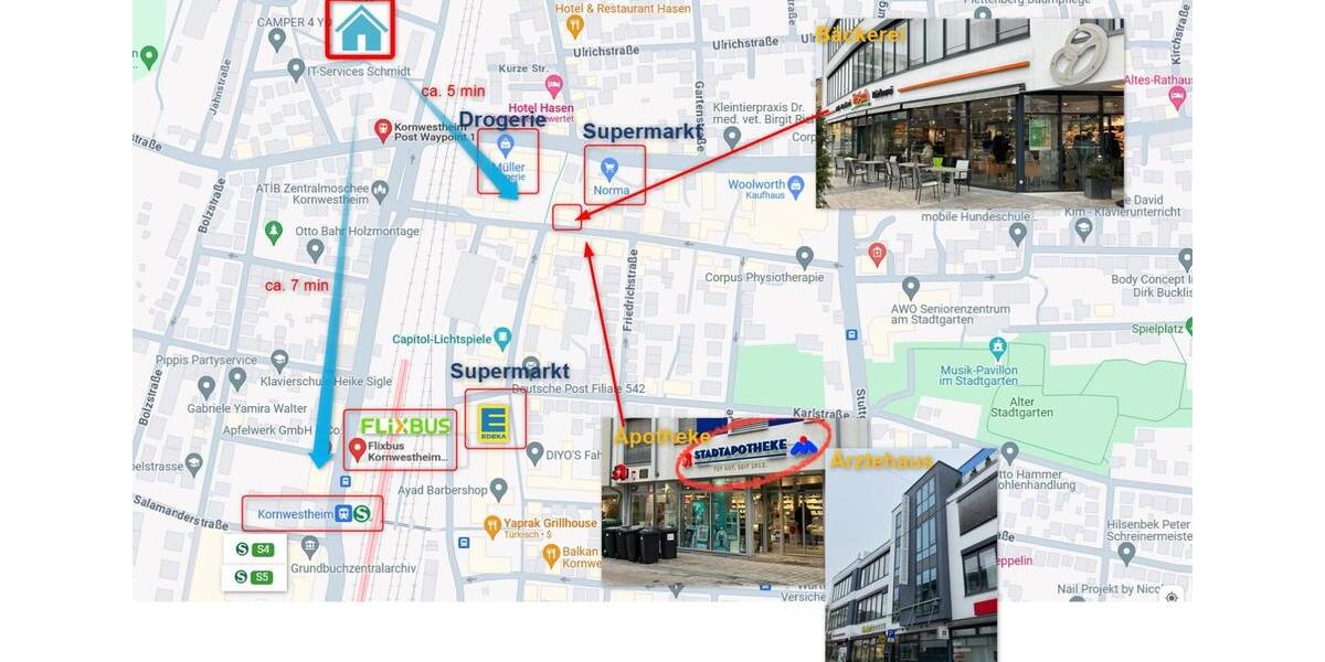 Etagenwohnung Kornwestheim - 1 Zimmer, 12 m&sup2;, 585&euro; | Angebot:25273390