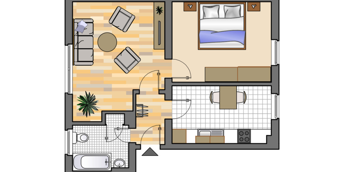 Erdgeschoßwohnung Herten - 2 Zimmer, 46 m&sup2;, 389&euro; | Angebot:25258290
