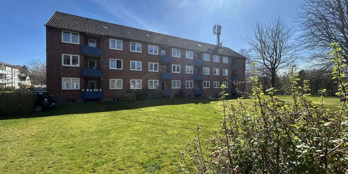 Etagenwohnung Flensburg Blasberg - 3 Zimmer, 62 m&sup2;, 499&euro; | Angebot:26190631
