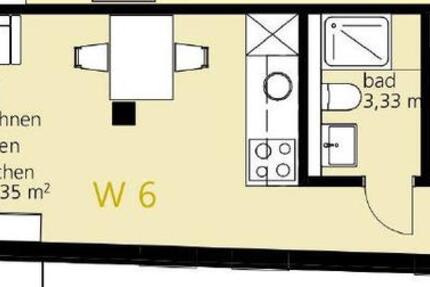 ERSTBEZUG! 2-Zimmer-Wohnung in Singen Stadtmitte (teilmöbliert)